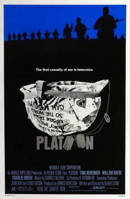 Platoon 1986 movie poster