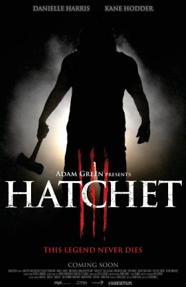 Hatchet III 2013 movie poster